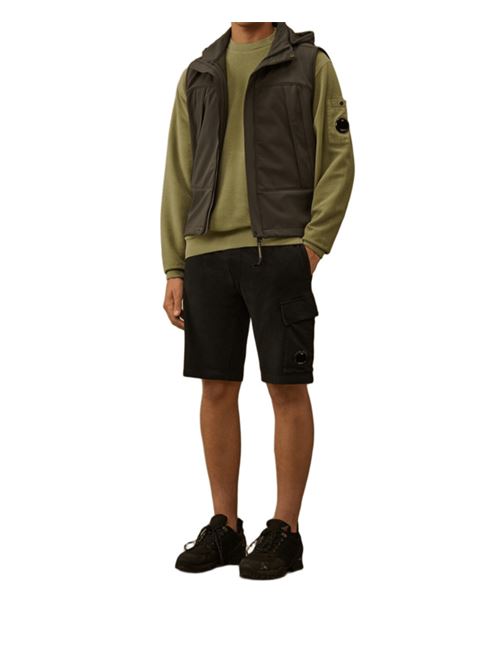 LIGHT FLEECE CARGO LENS SWEATSHORTS C.P. COMPANY | SB704A002246G999